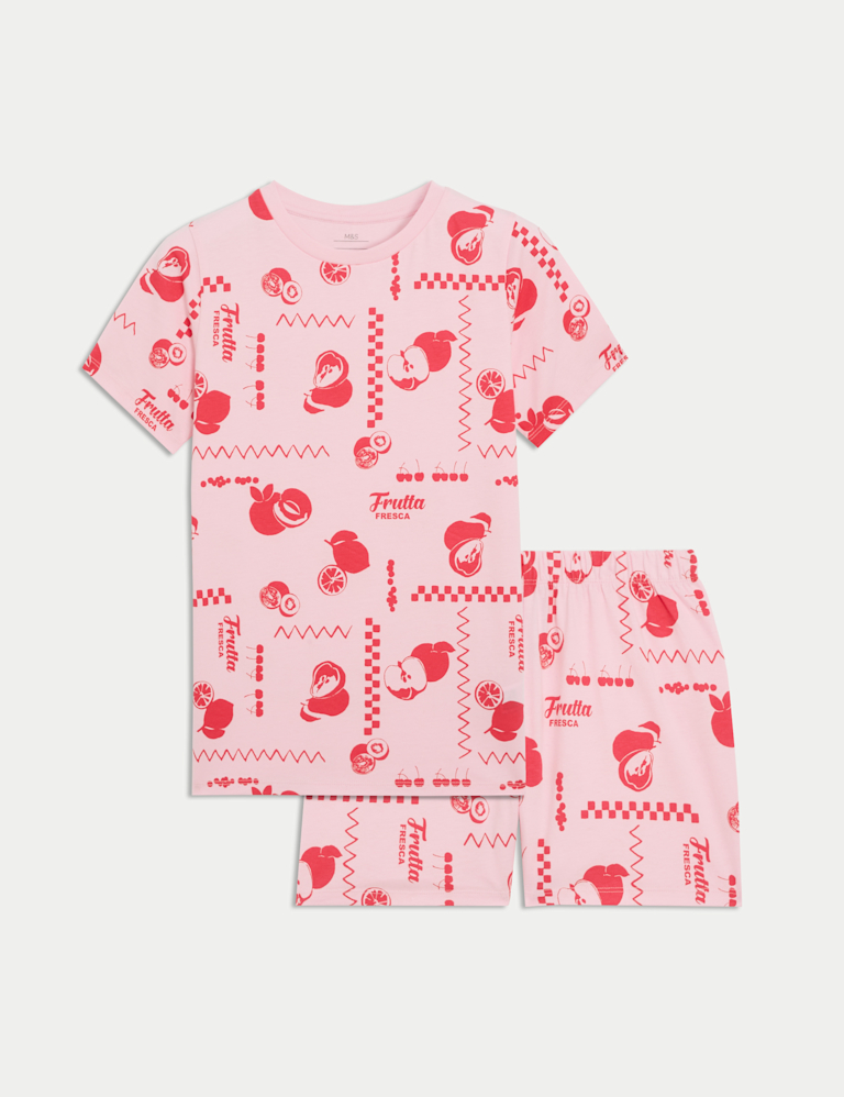 Kids’ Pure Cotton Fruit Graphic Short Pyjamas (1-16 Yrs)