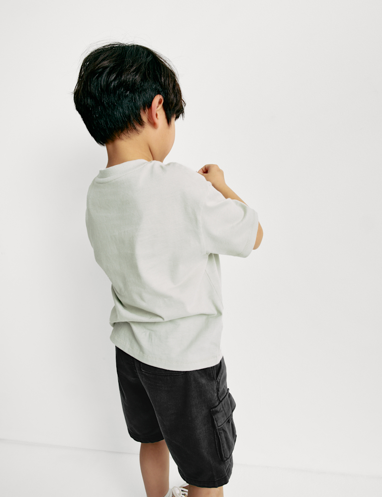 Cotton Rich Washed Cargo Shorts (2-8 Yrs)