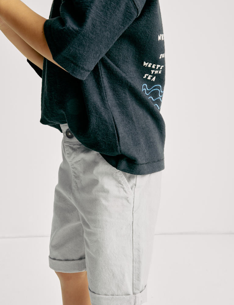 Cotton Rich Striped Chino Shorts (2-8 Yrs)