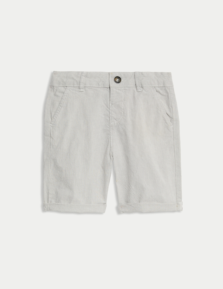 Cotton Rich Striped Chino Shorts (2-8 Yrs)
