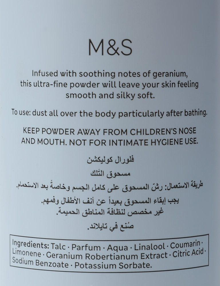 Geranium Talcum Powder