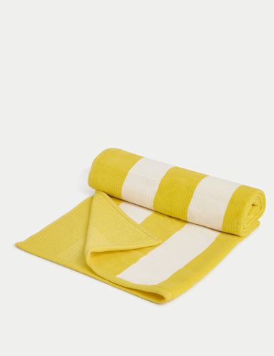 Pure Cotton Striped Beach Towel