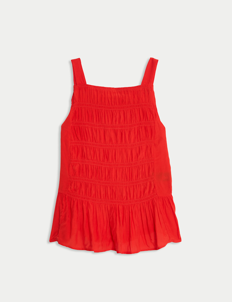 Textured Shirred Cami Top