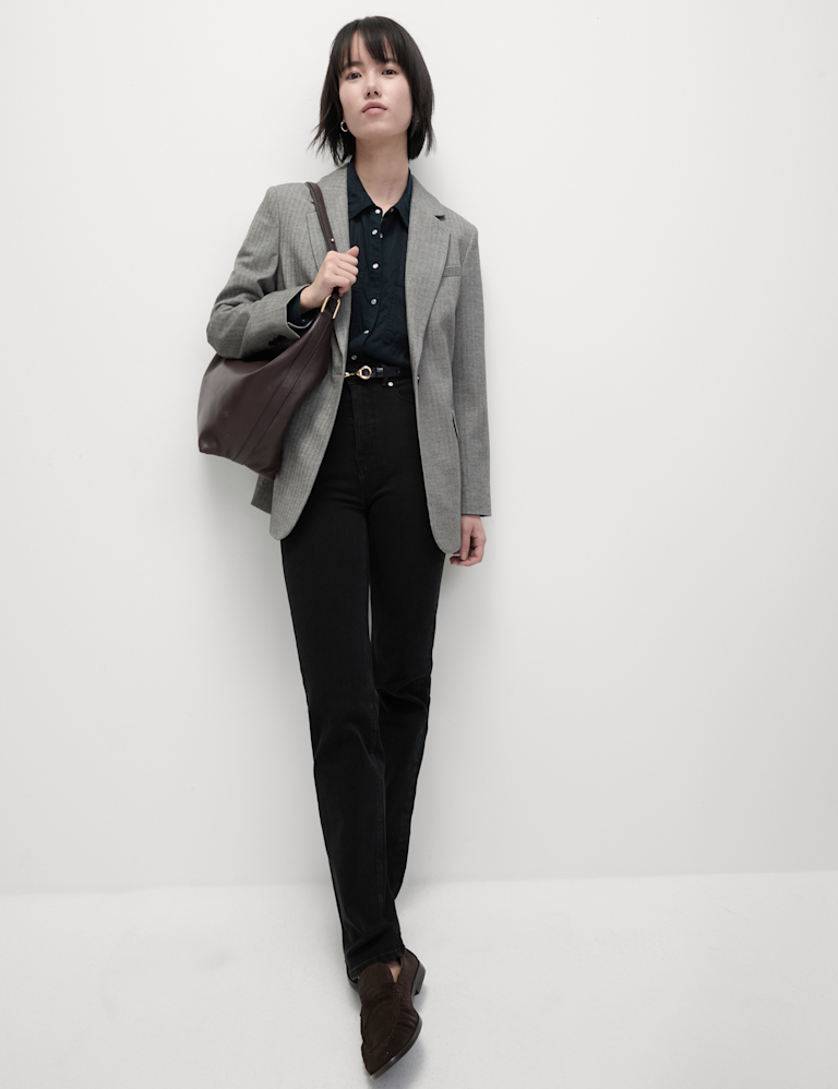 Magic Shaping High Waisted Straight Leg Jeans