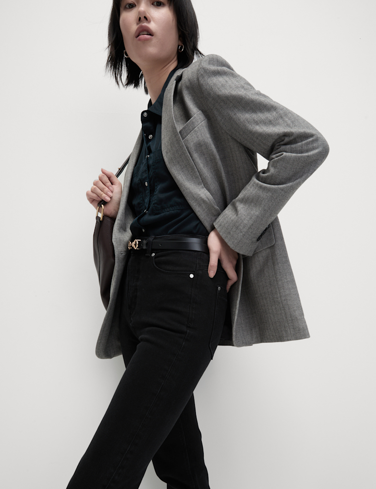 Magic Shaping High Waisted Straight Leg Jeans