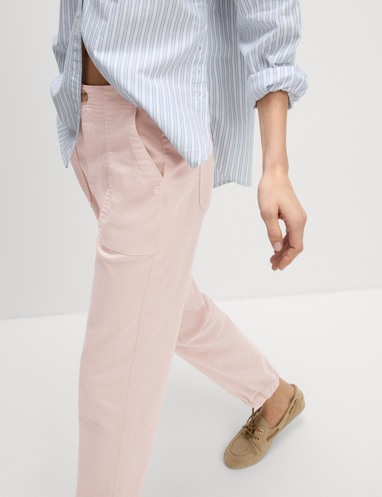 Cotton Blend Slim Fit Joggers