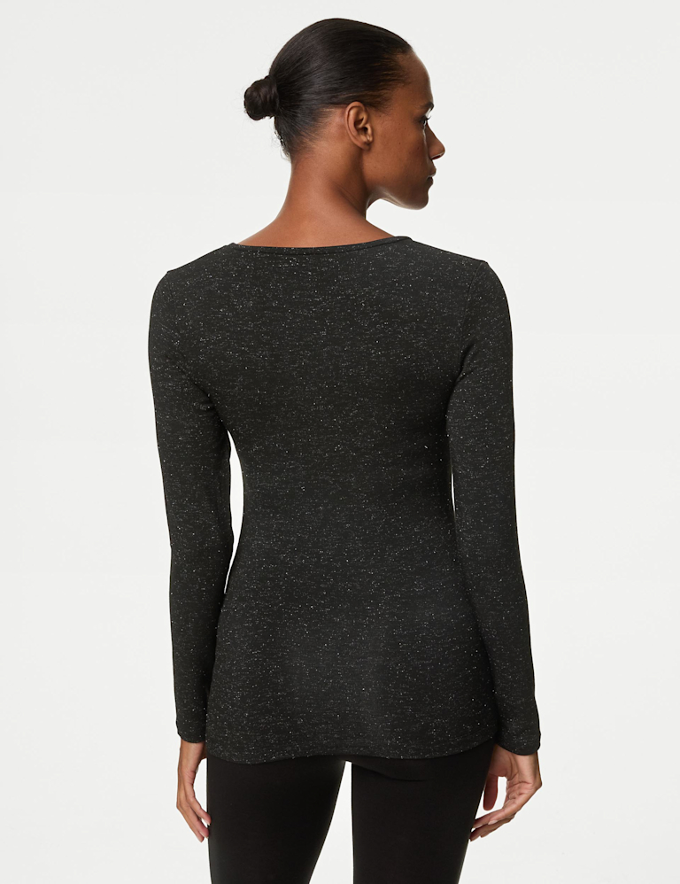 Heatgen™ Medium Thermal Long Sleeve Sparkle Top