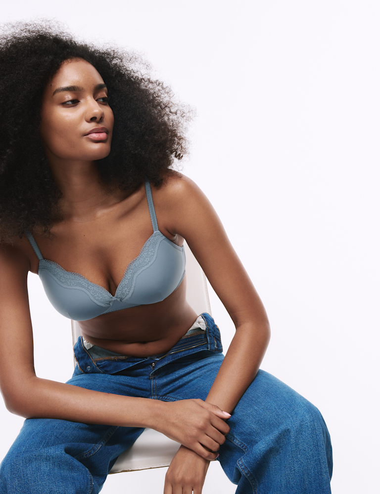 Jasmine Lace Non Wired Full Cup Bra (A-E) - Marks and Spencer