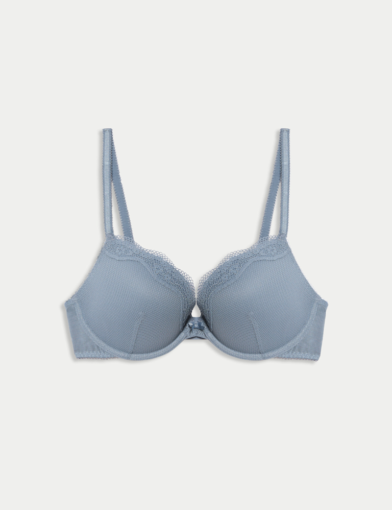 Jasmine Lace Wired Push Up Plunge Bra (A-E)