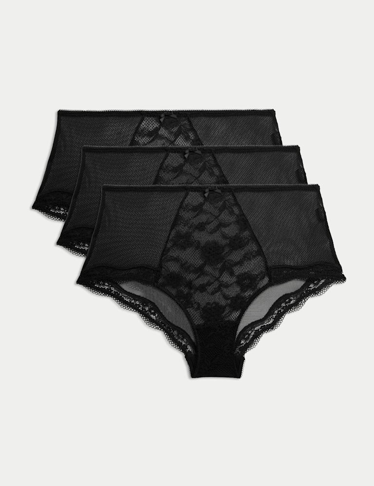 3pk Lace High Rise Shorts