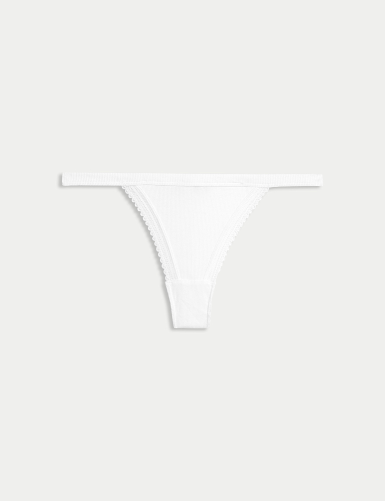 Cotton Rich Rib Tanga Thong