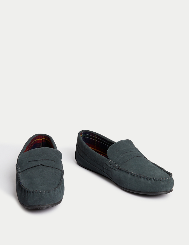 Suede Slippers with Freshfeet™