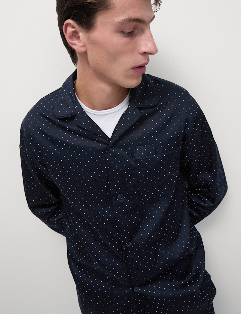 Pure Cotton Polka Dot Pyjama Set