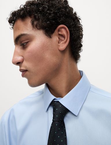 Regular Fit Pure Cotton Non Iron Shirt