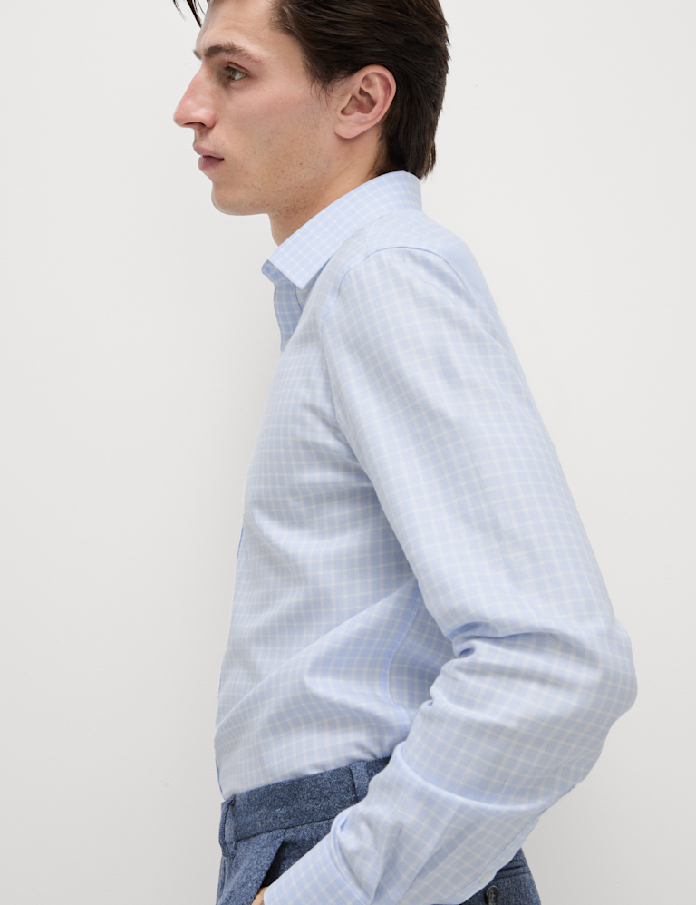 Regular Fit Ultimate Non Iron Cotton Check Shirt