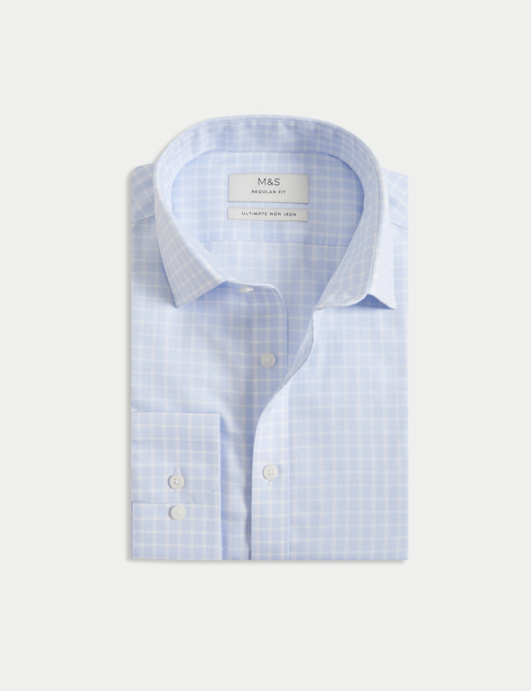Regular Fit Ultimate Non Iron Cotton Check Shirt