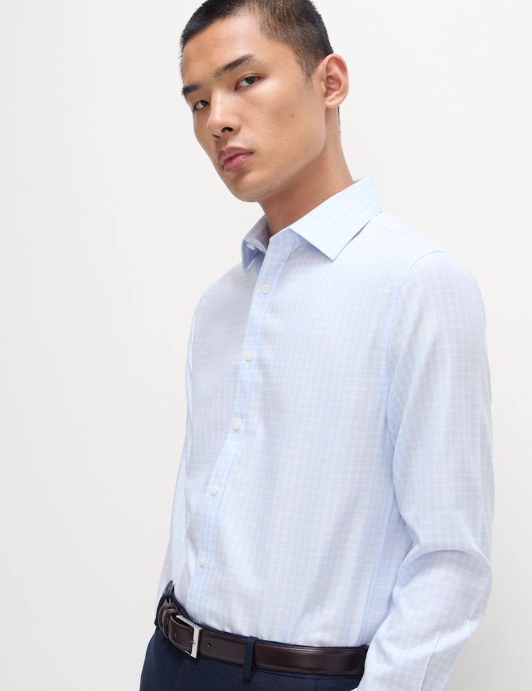 Slim Fit Ultimate Non Iron Cotton Check Shirt