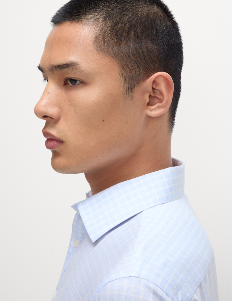 Slim Fit Ultimate Non Iron Cotton Check Shirt