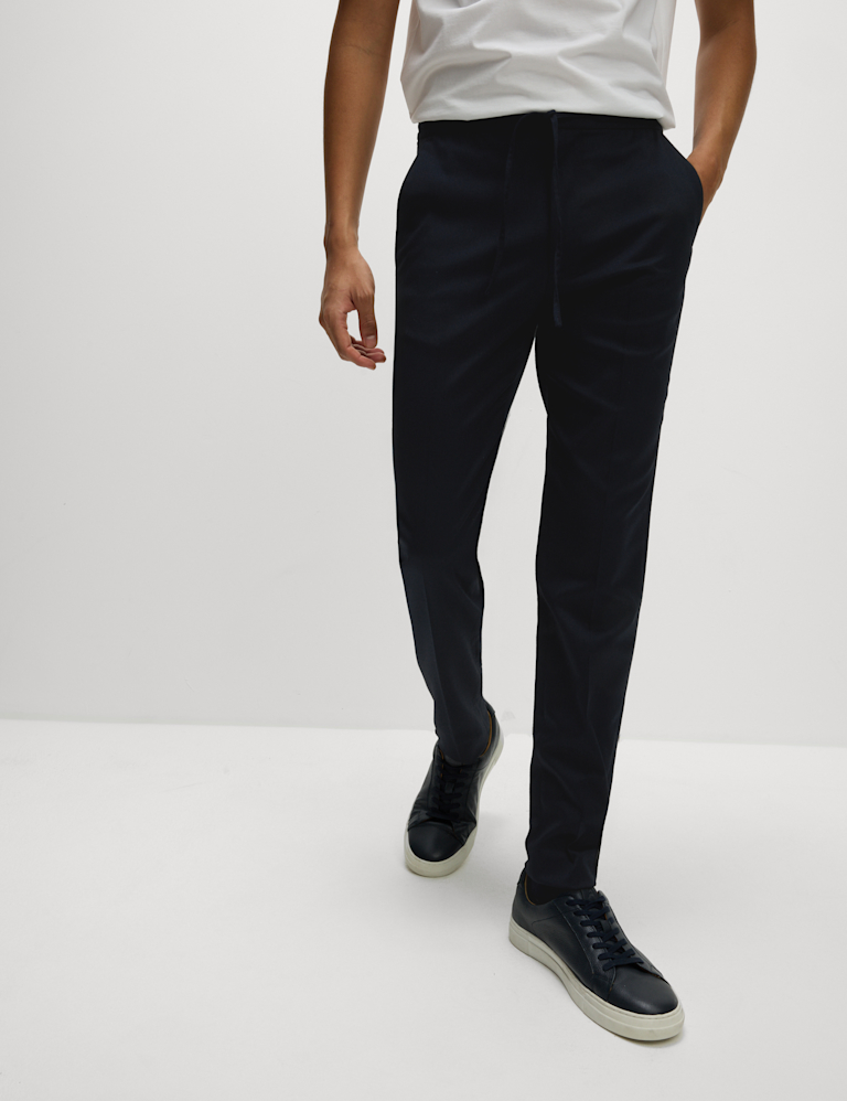 Tapered Fit Elasticated Trousers