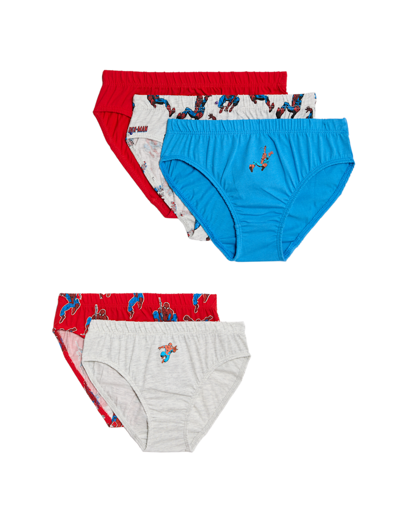 5pk Pure Cotton Spider-Man™ Briefs (2-8 Yrs)