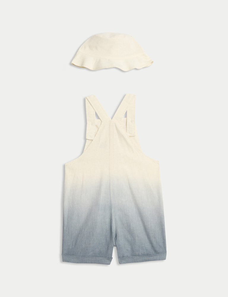 2pc Cotton Rich Ombre Bibshort Outfit (0-3 Yrs)