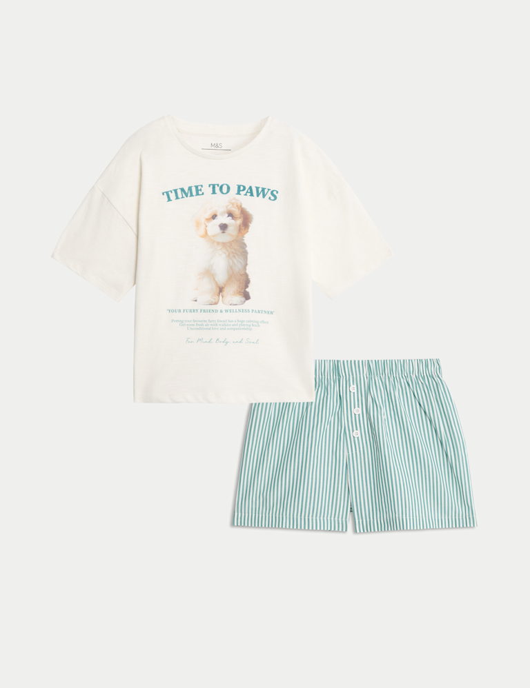 Pure Cotton Dog Pyjamas (1-16 Yrs)