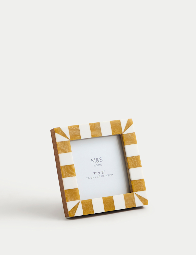 Set of 3 Checked Photo Frames 3×3 inch