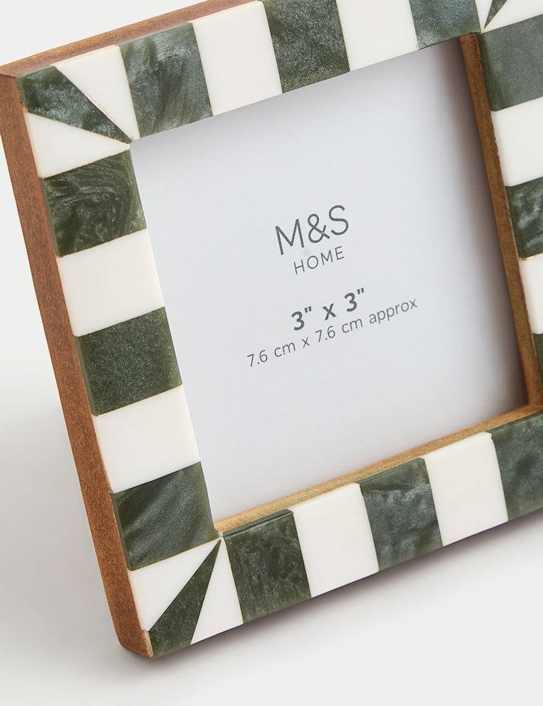 Set of 3 Checked Photo Frames 3×3 inch