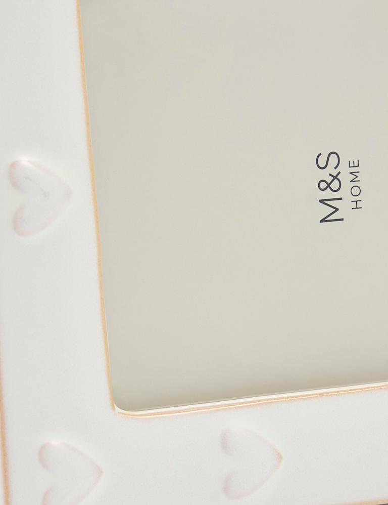 Ceramic Heart Photo Frame 4×6 Inch