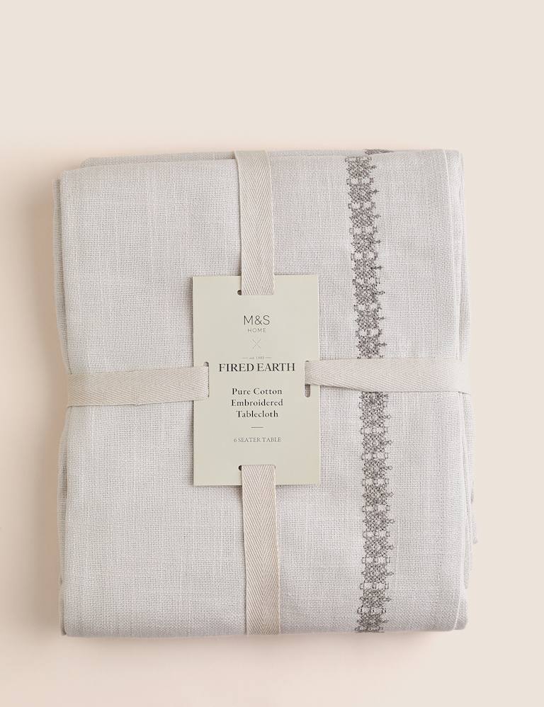 Pure Cotton Embroidered Tablecloth