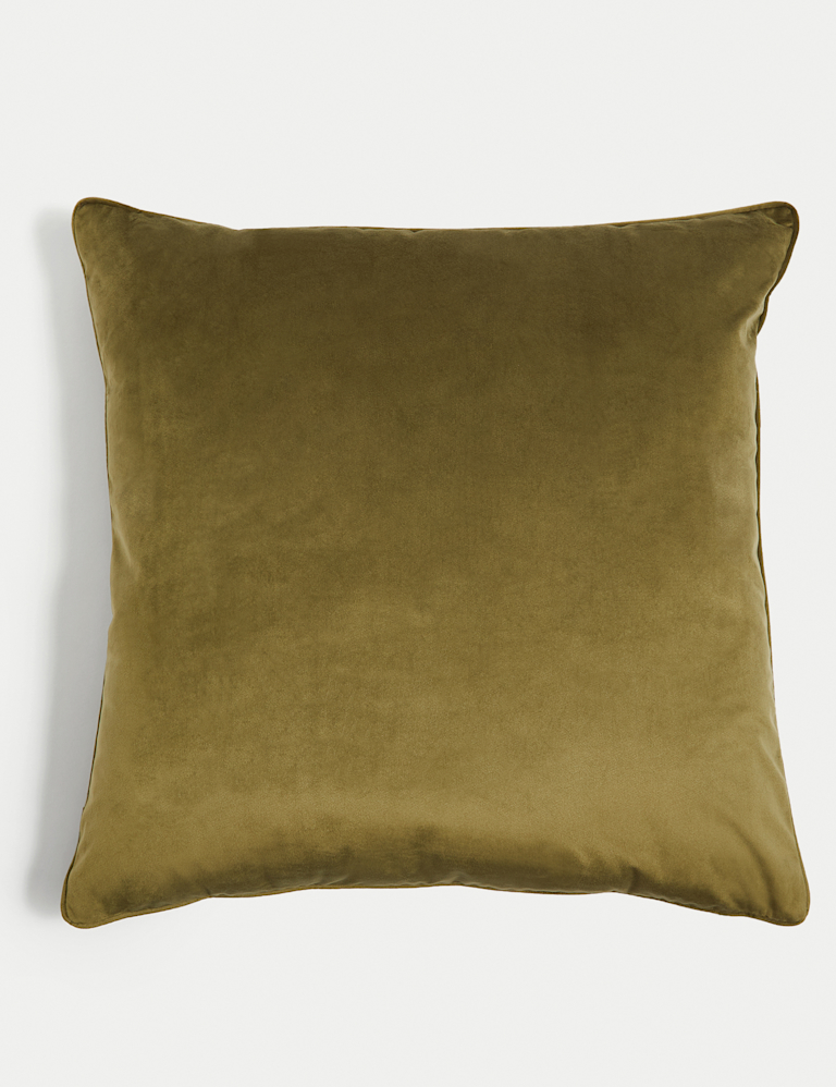 Velvet Piped Large Cushion