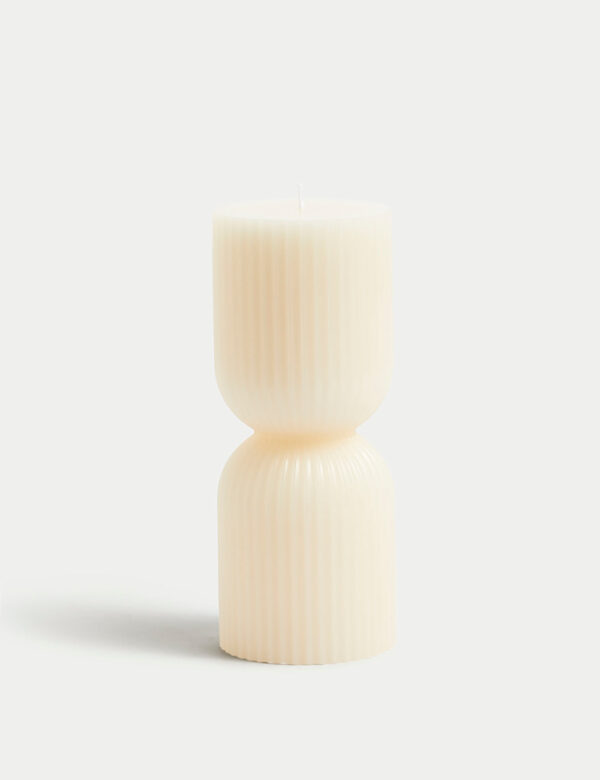 Ridged Pillar Candle