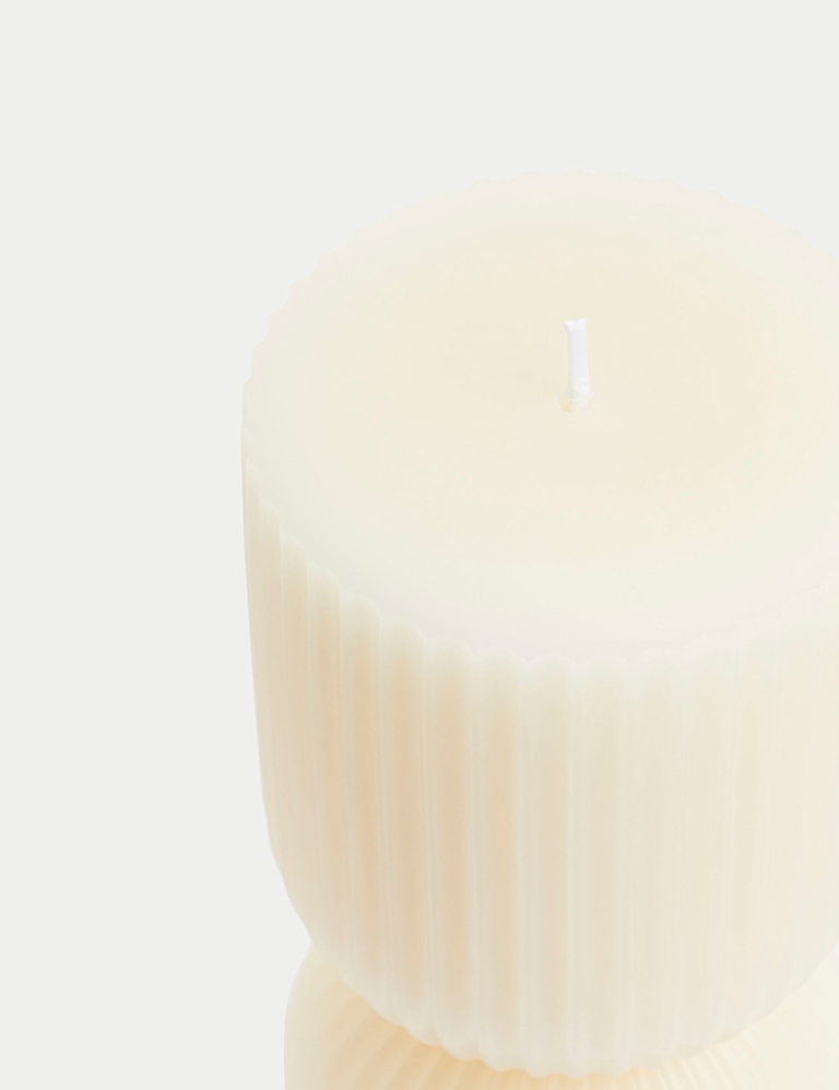 Ridged Pillar Candle