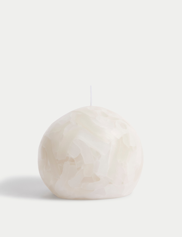 Marble Pebble Candle