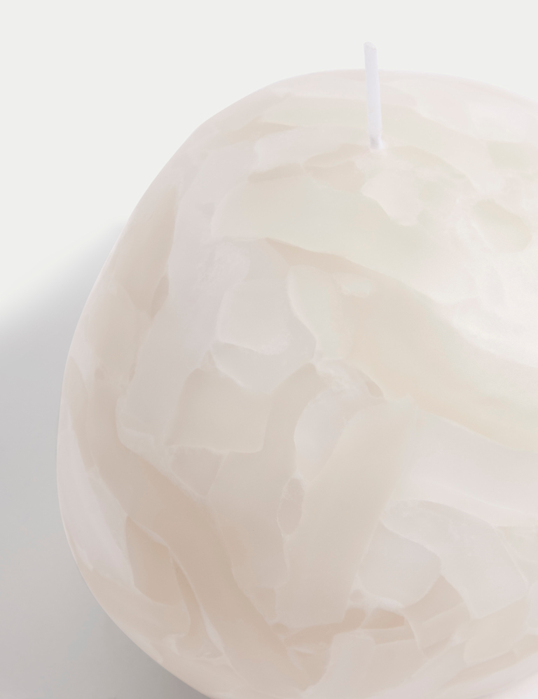 Marble Pebble Candle