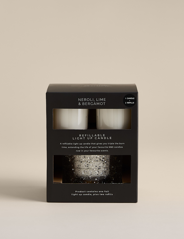 Neroli, Lime & Bergamot Light Up Candle & Refill Set