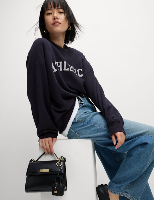 Faux Leather Cross Body Bag