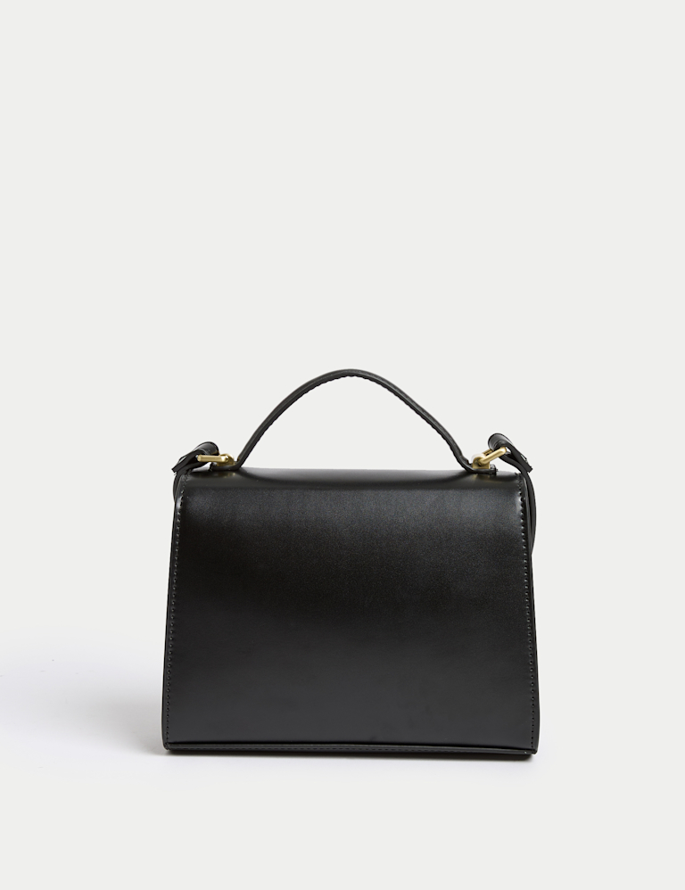 Faux Leather Cross Body Bag