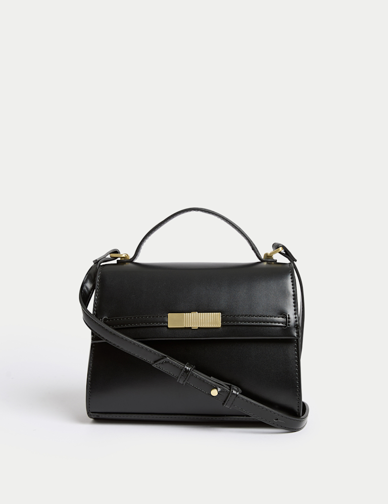 Faux Leather Cross Body Bag