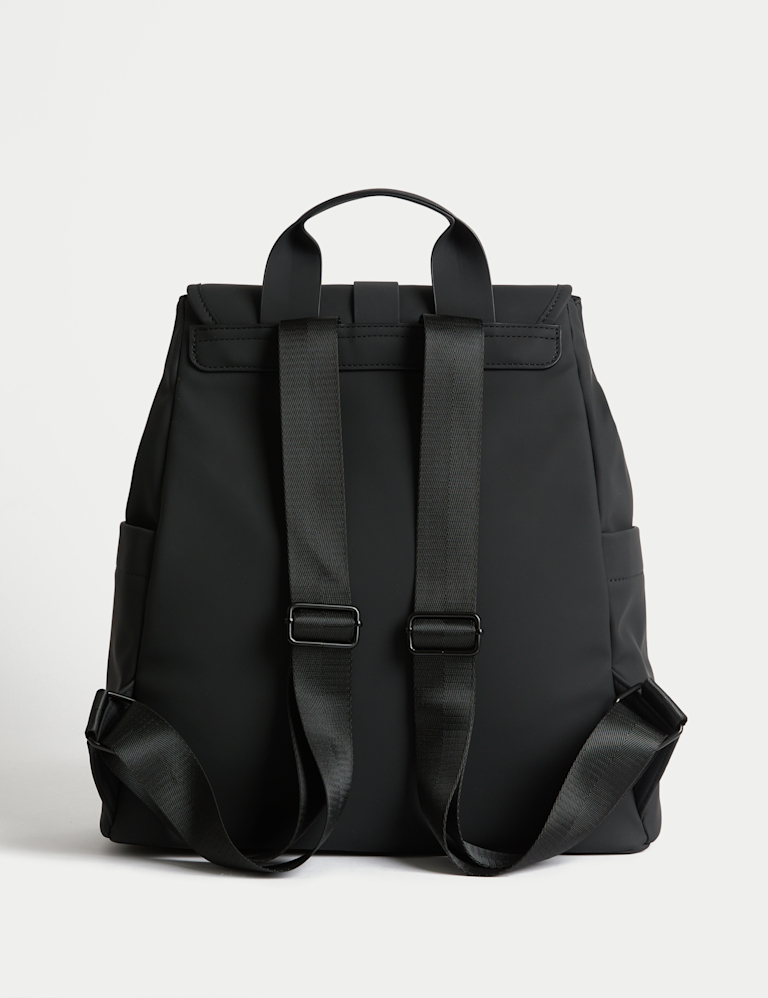 Faux Leather Backpack