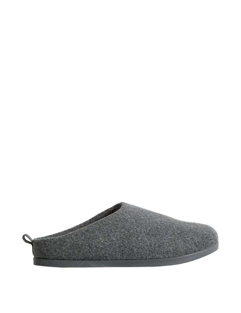 Felt Back Tab Mule Slippers