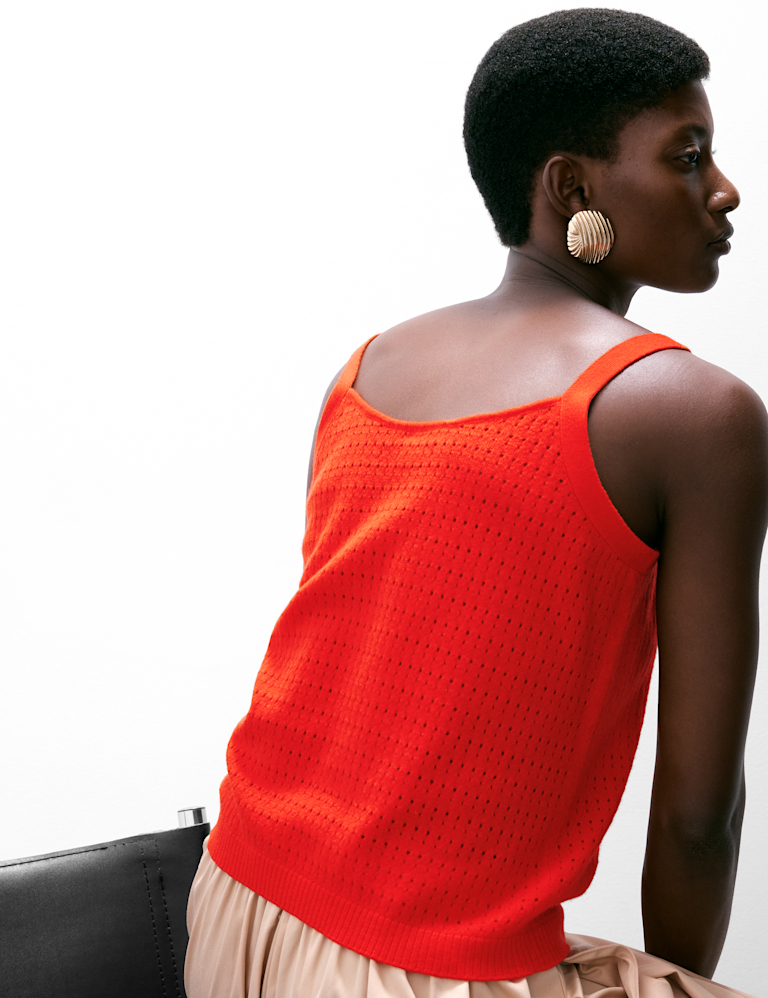 Merino Wool Rich Knitted Vest with Cashmere