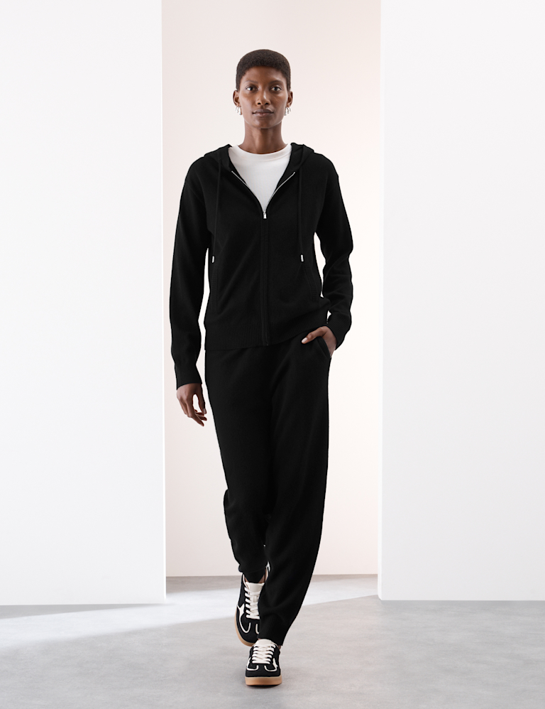 Pure Cashmere Zip Up Hoodie