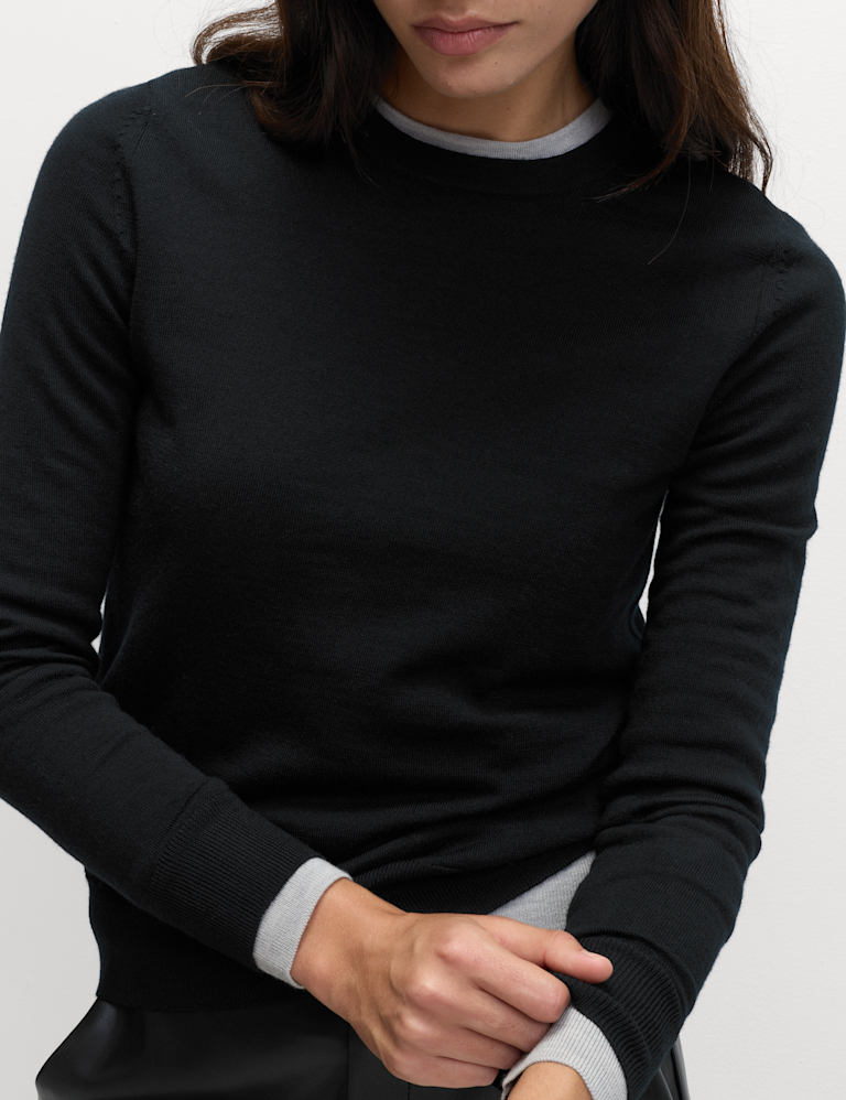 Pure Merino Wool Crew Neck Jumper