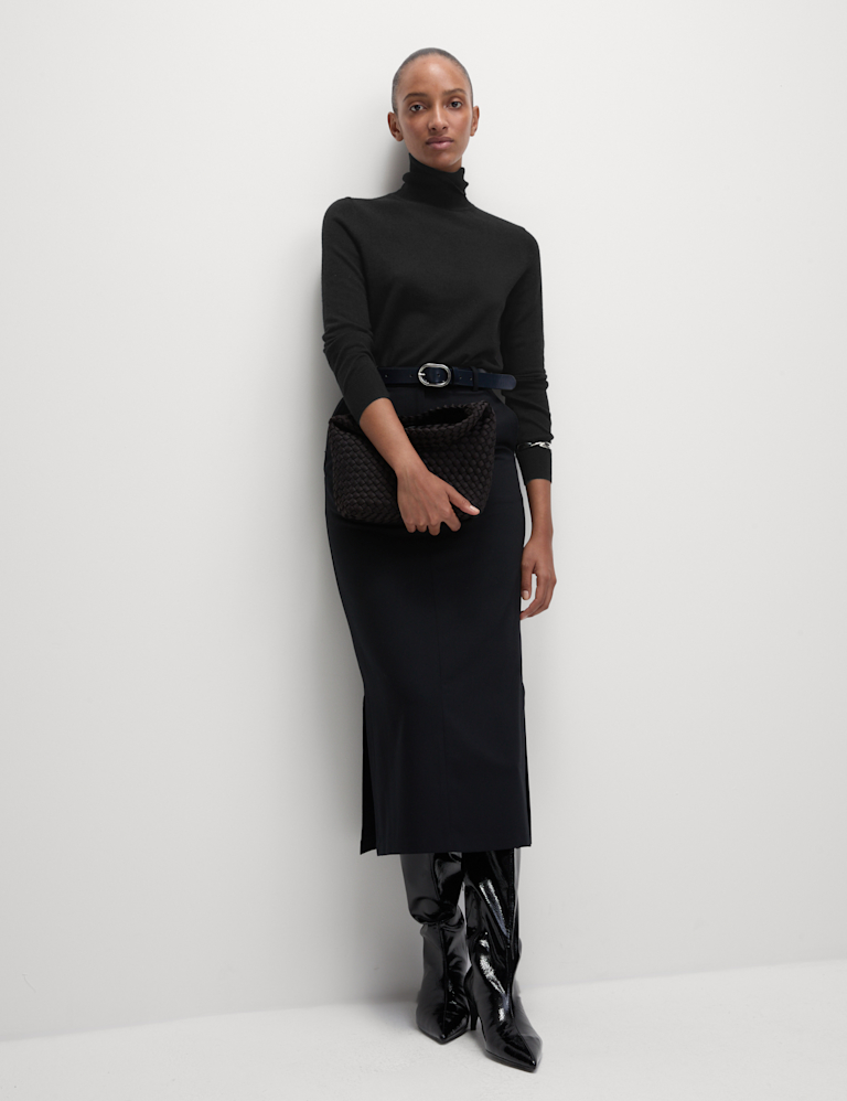 Pure Merino Wool Roll Neck Jumper