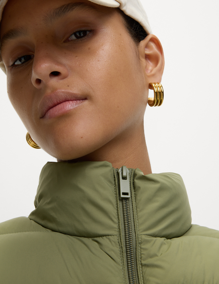 Feather & Down Packaway Funnel Neck Gilet