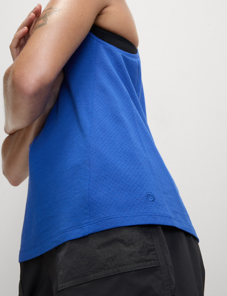 Crew Neck Relaxed Walking Vest with Merino Wool