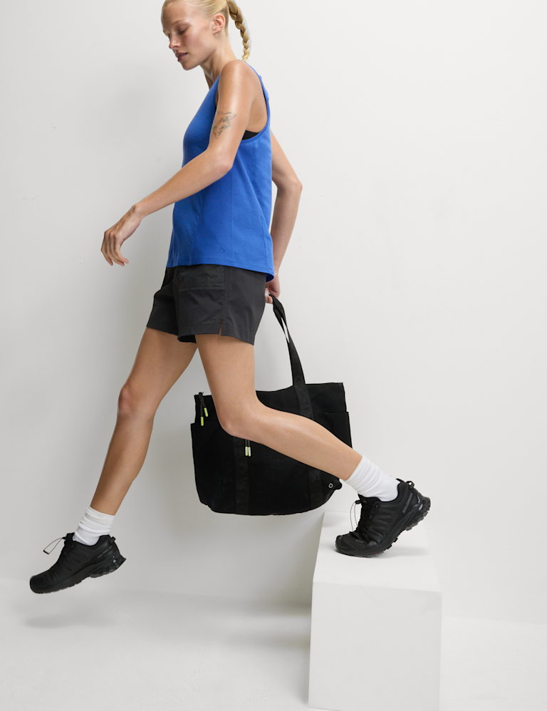 Crew Neck Relaxed Walking Vest with Merino Wool