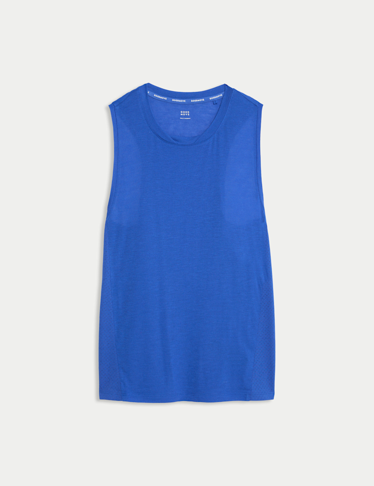 Crew Neck Relaxed Walking Vest with Merino Wool