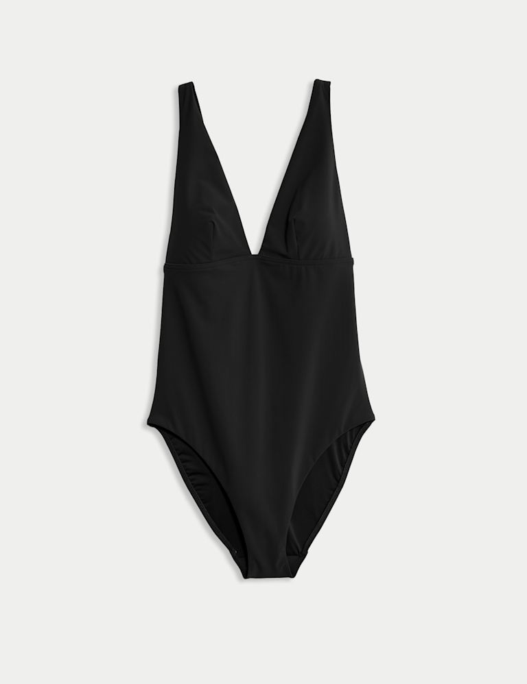 V-Neck Deep Plunge Swimsuit